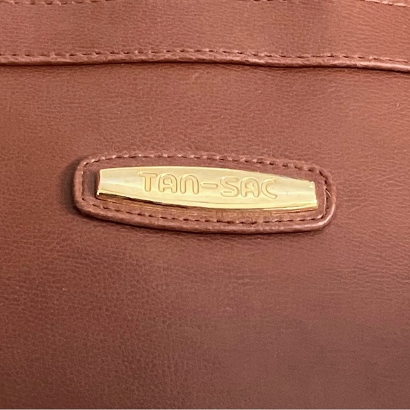 Vtg 90s Tandem of California TanSac Large Brown Shoulder Bag. Genuine leather. - Picture 4 of 12